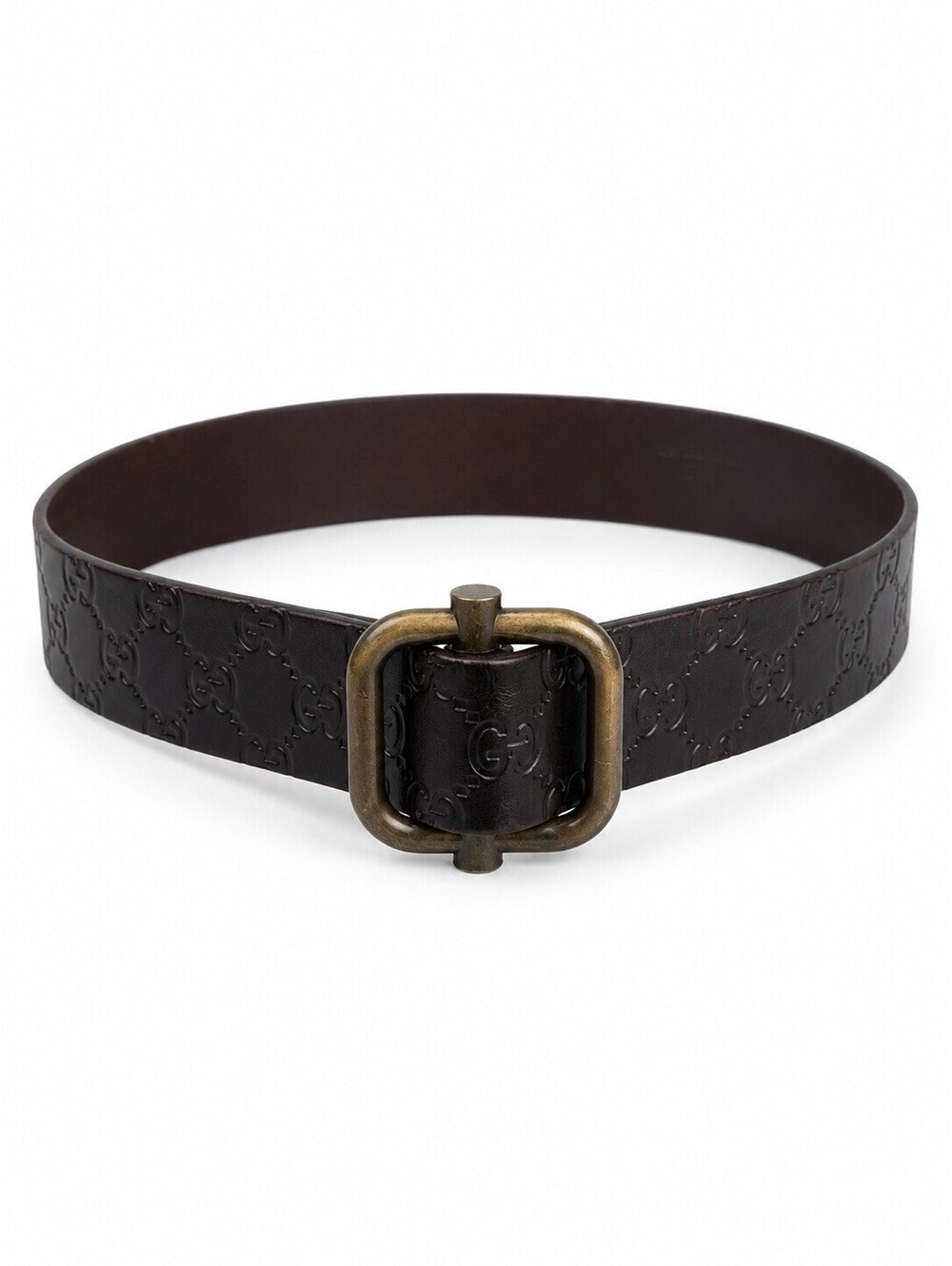 Gucci GG Signature Dark Brown Belt
